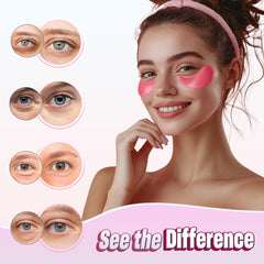NAZANO patch applied under eye demonstrating easy use and refresh