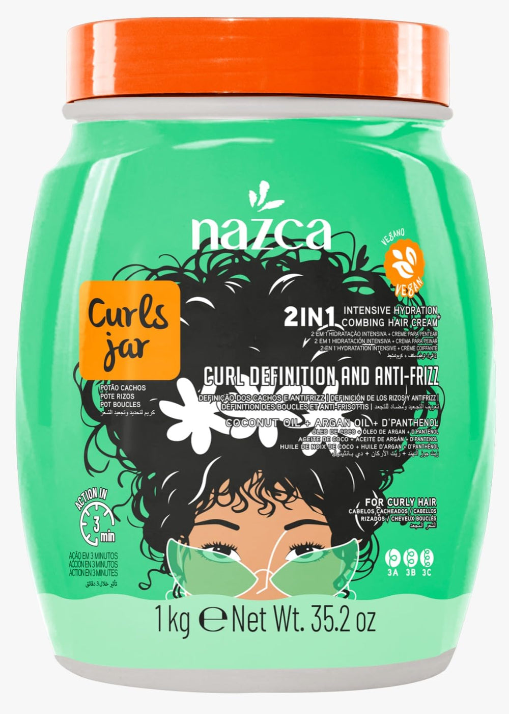 NAZCA jar front view showing label and size, emphasizing long-lasting value