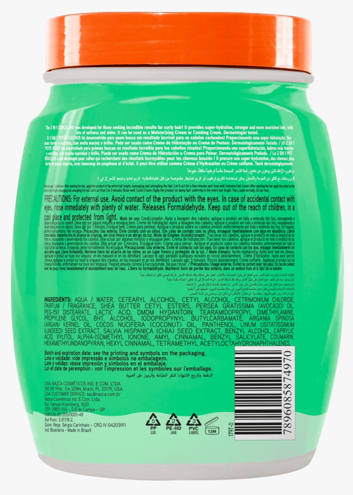 NAZCA applied to damp curls being scrunched for definition and anti-frizz