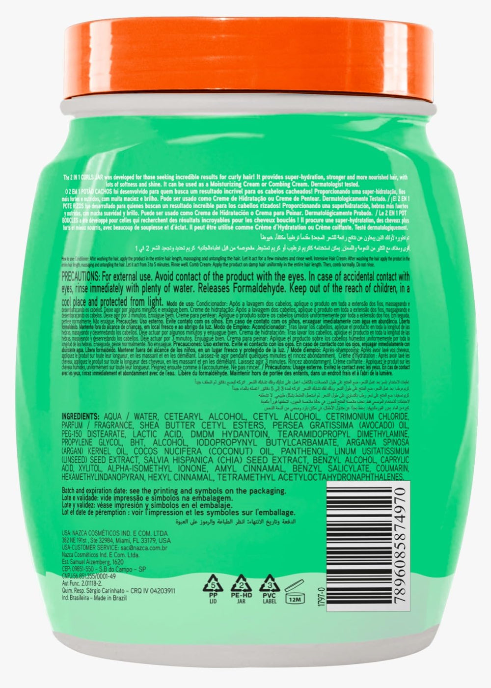 NAZCA applied to damp curls being scrunched for definition and anti-frizz