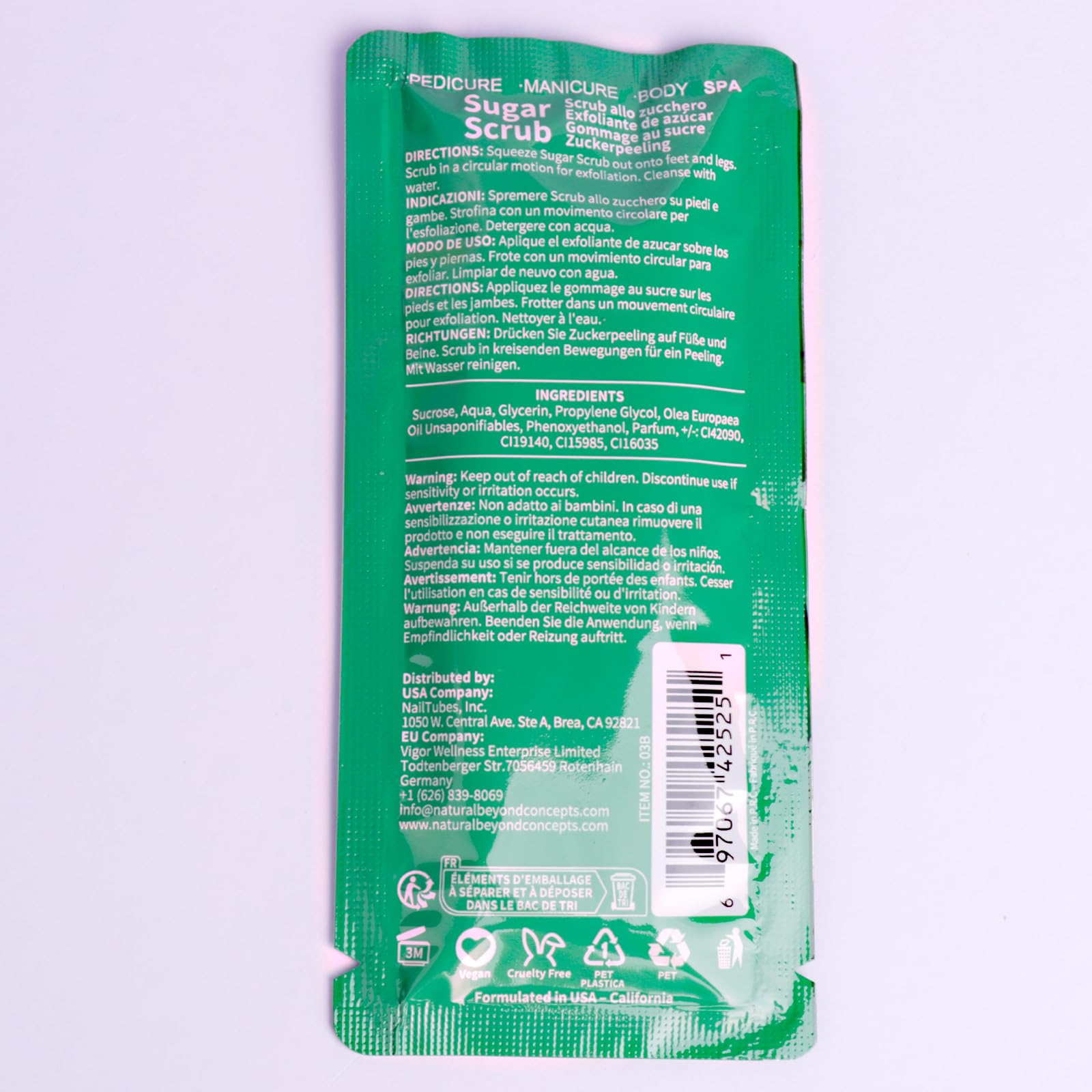 nbc BeautiLab kit held in hand to show compact travel-friendly size