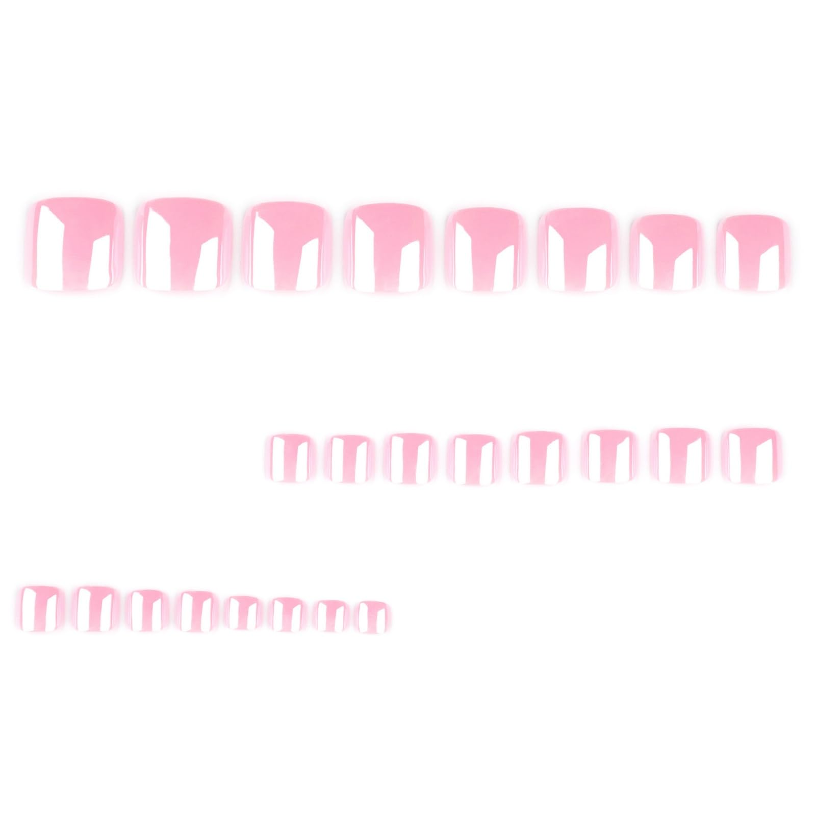 NBNTGH layout of included adhesive tabs, nail file and wooden stick for easy application