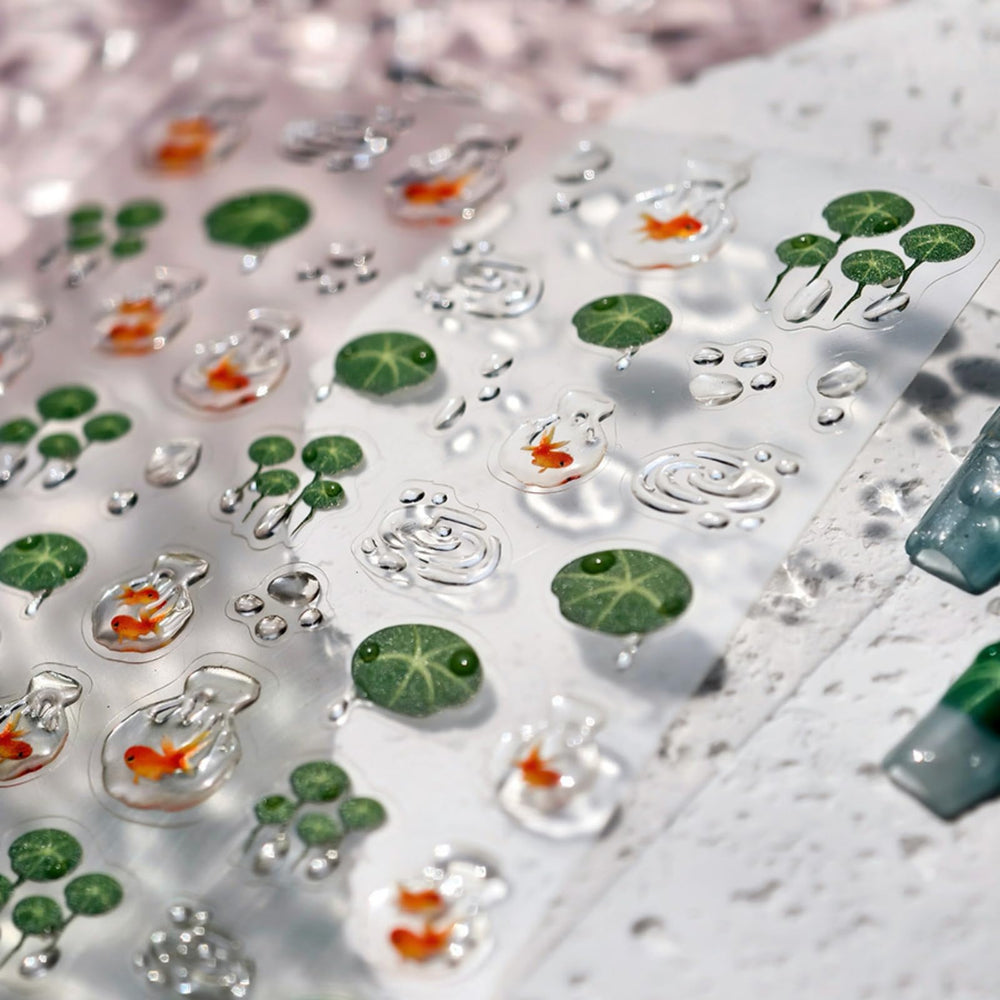 NBNTGH close-up of 5D embossed water droplets, adds realistic texture benefit
