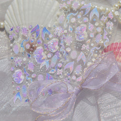 NBNTGH closeup of embossed shell texture highlighting raised holographic detail