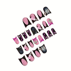 NBNTGH close-up of star accent and French tip highlighting precise detail and stylish flair