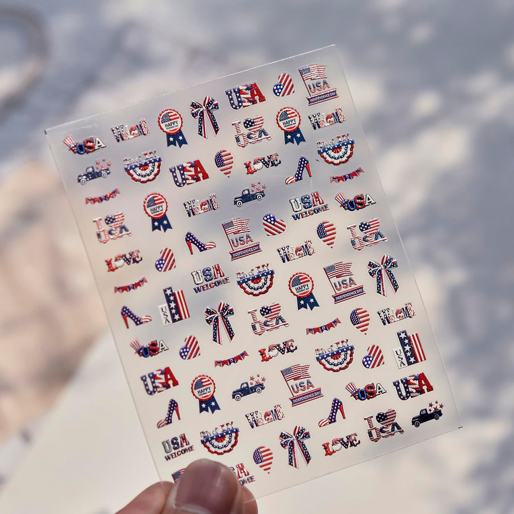 NBNTGH close-up of 5D embossed texture highlighting raised stars and stripes detail
