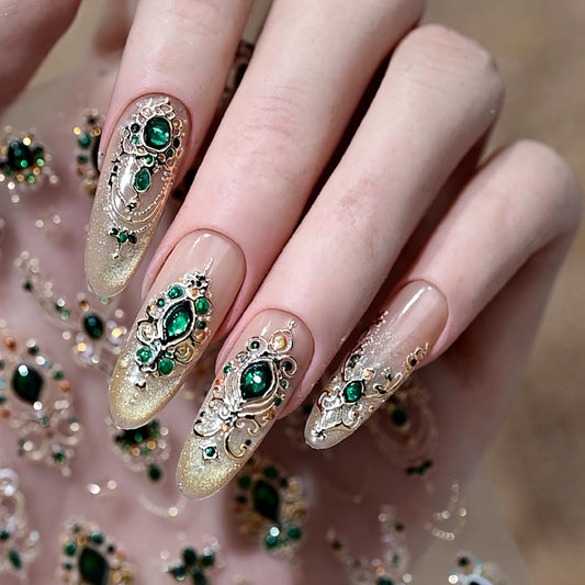 NBNTGH embossed close-up highlighting raised gemstone texture for realistic sparkle