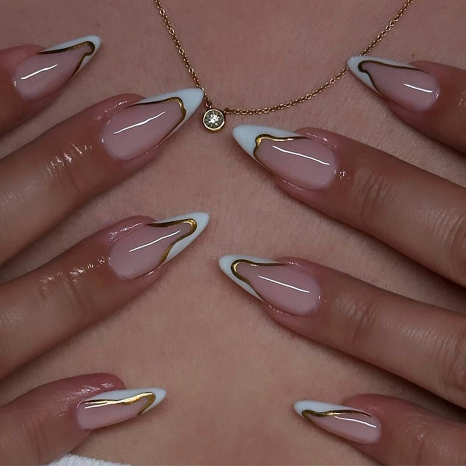 NBNTGH front packaging showing 24-piece French tip set and benefits