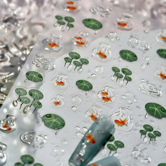 NBNTGH front sheet showing goldfish and lotus patterns, easy selection benefit