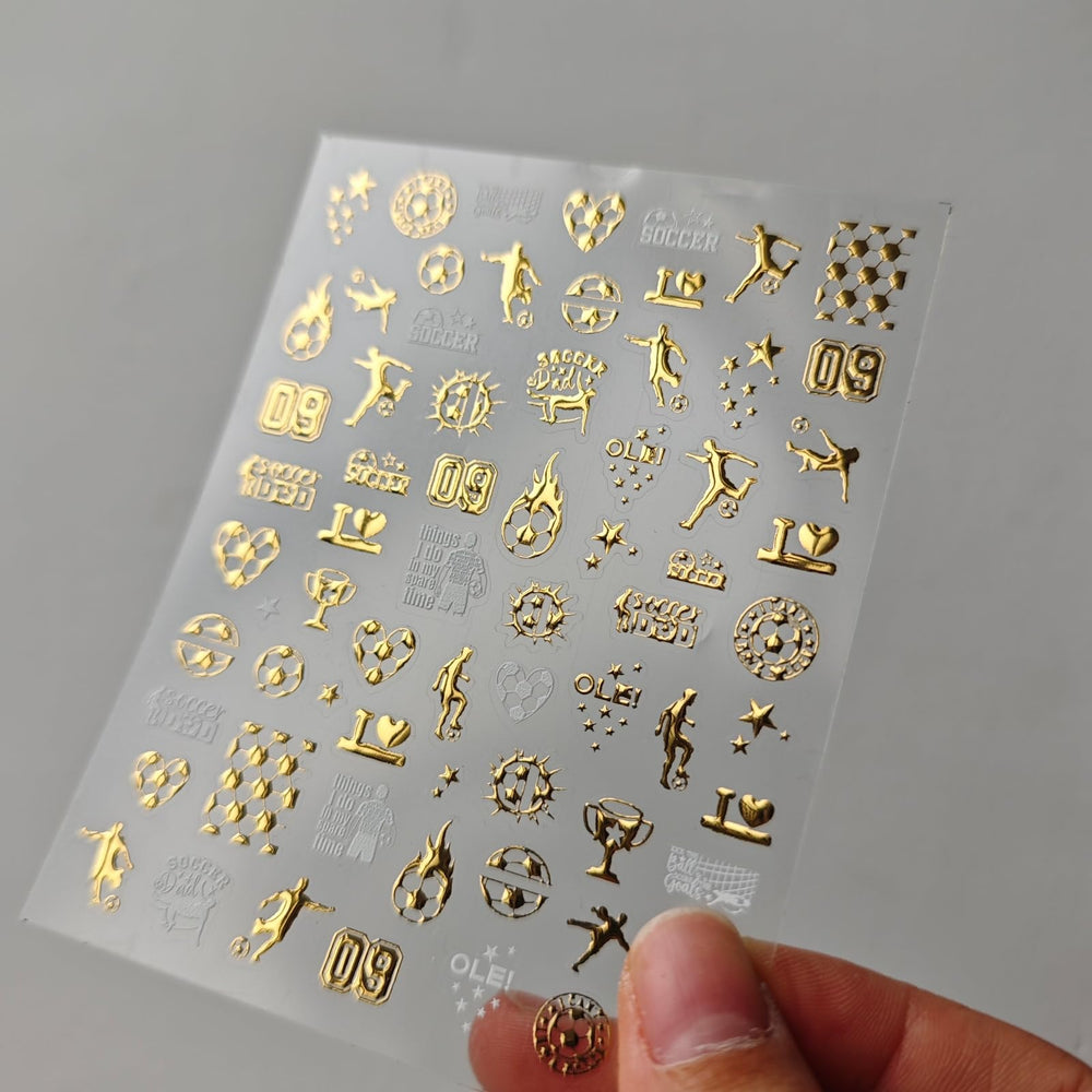 NBNTGH close-up of gold metallic decal texture for high-shine effect