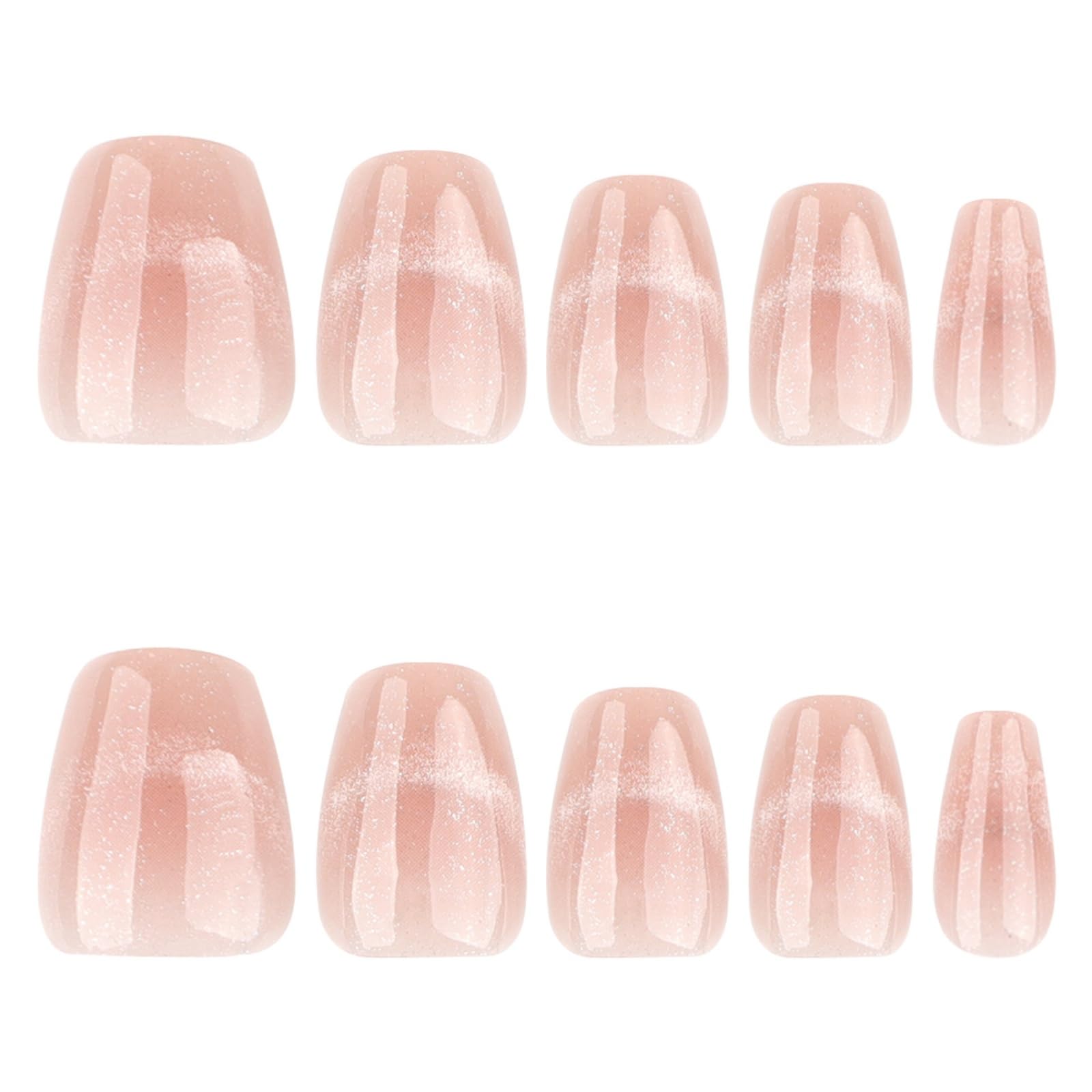NBNTGH hands applying a press-on nail demonstrating fast salon-style results