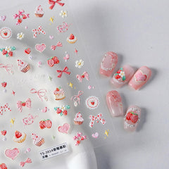 NBNTGH sticker applied on gel nail demonstrating easy professional result
