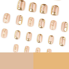 NBNTGH worn on hand lifestyle shot showing elegant short square manicure