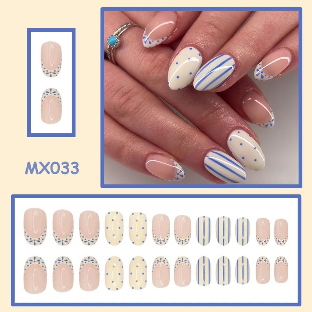 NBNTGH nails applied on a hand in lifestyle setting conveying instant salon look
