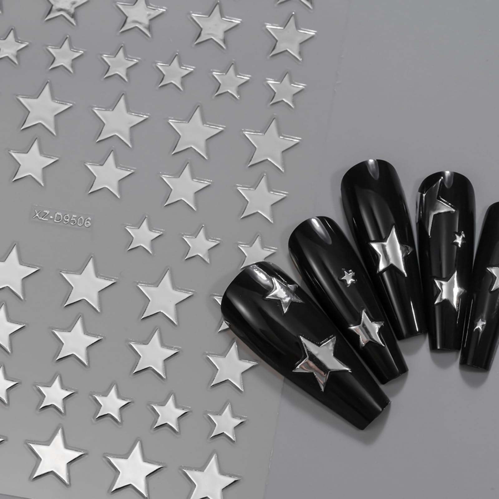 NBNTGH close-up of sheet silver stars highlighting design variety and precision