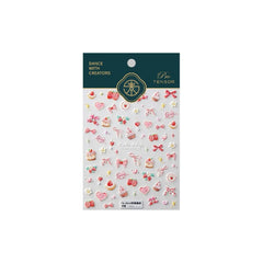 NBNTGH full sticker sheet showing diverse cake, strawberry and bow motifs