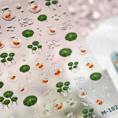 NBNTGH sticker applied on natural nail, quick salon-like manicure benefit