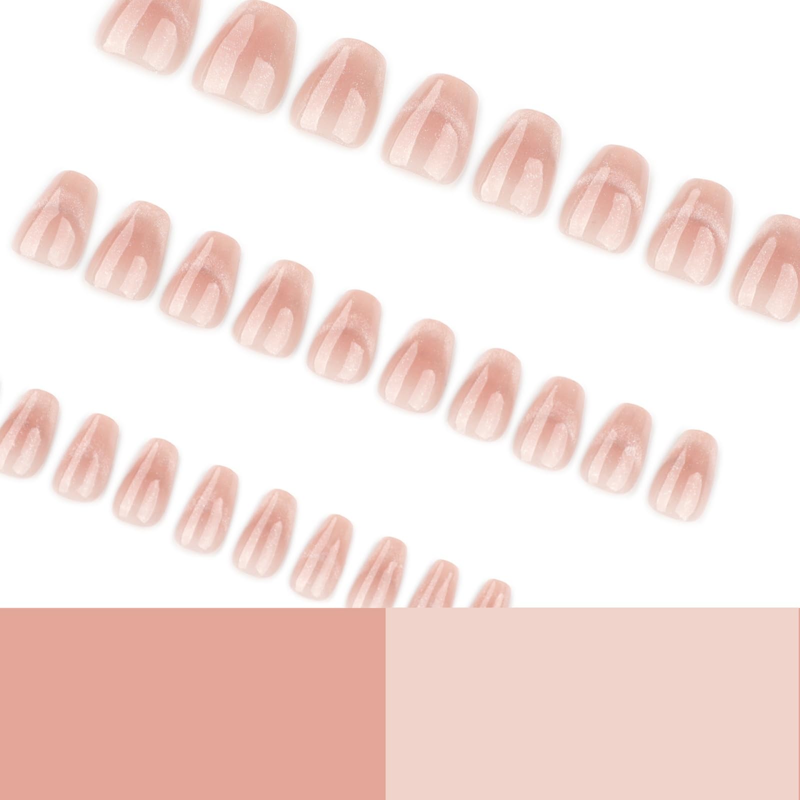 NBNTGH top view of 24 nails laid out by size for quick selection