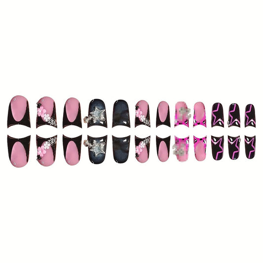 NBNTGH top view of nails arranged to show glossy finish and uniform shine for salon look