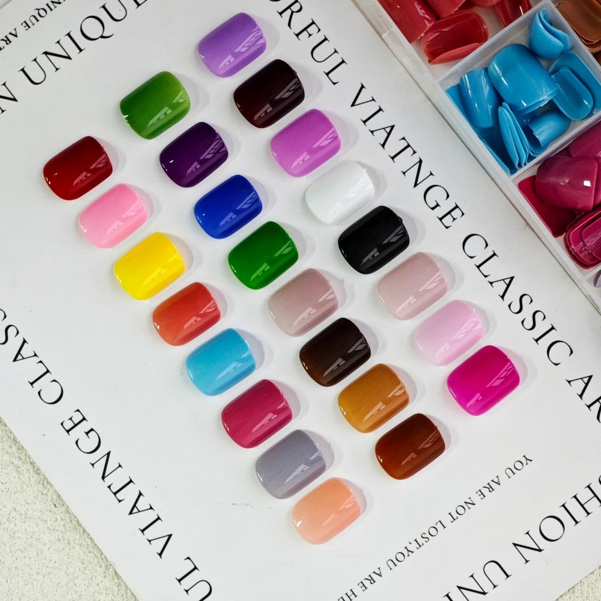 NBNTGH display of 24 solid colors showing color range and quick selection convenience