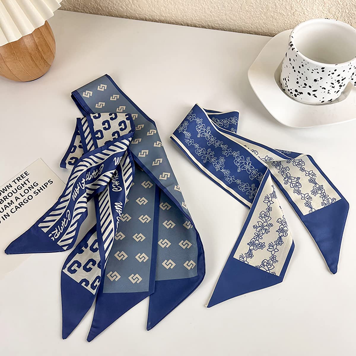 NCDUANSAN wrapped as headband over bun for secure, lightweight wear