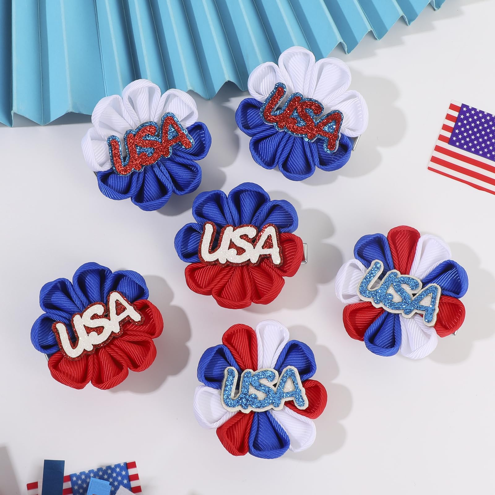 NCMAMA two-inch bow next to a coin to show size and easy wear for kids