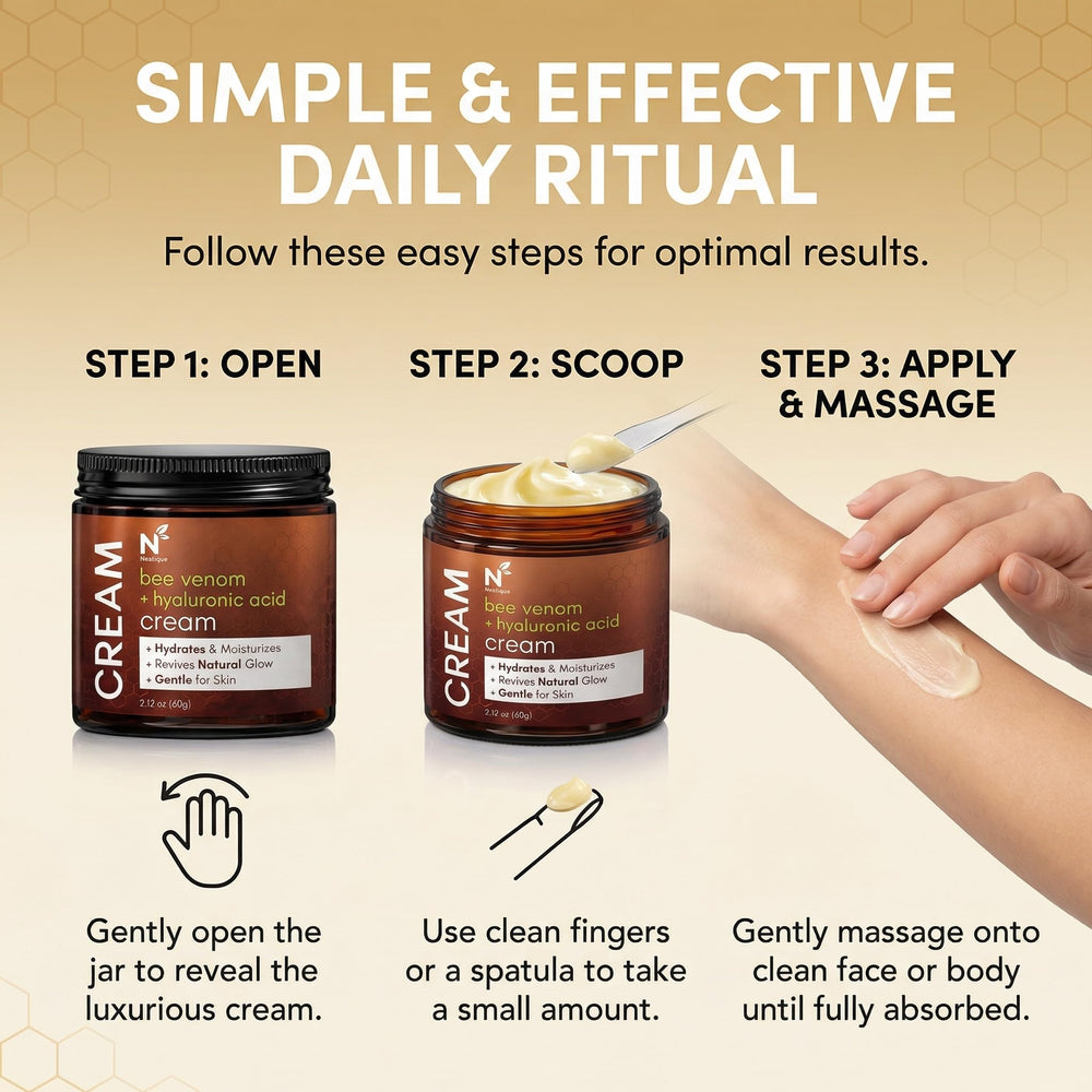 Neatique jar staged in bathroom lifestyle scene for daily routine inspiration