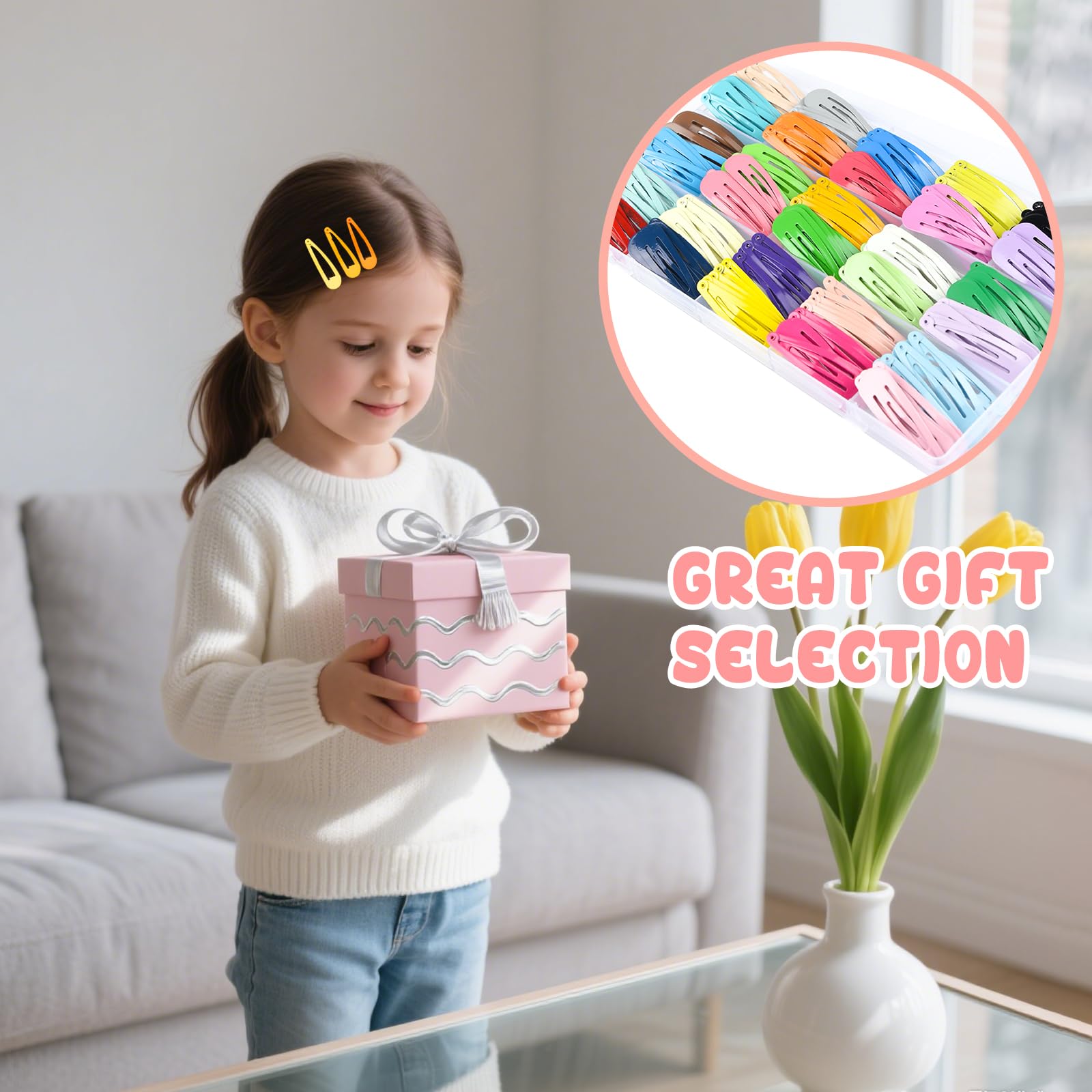 NEBURORA DIY decorated clips displaying personalization options and gift-ready finish