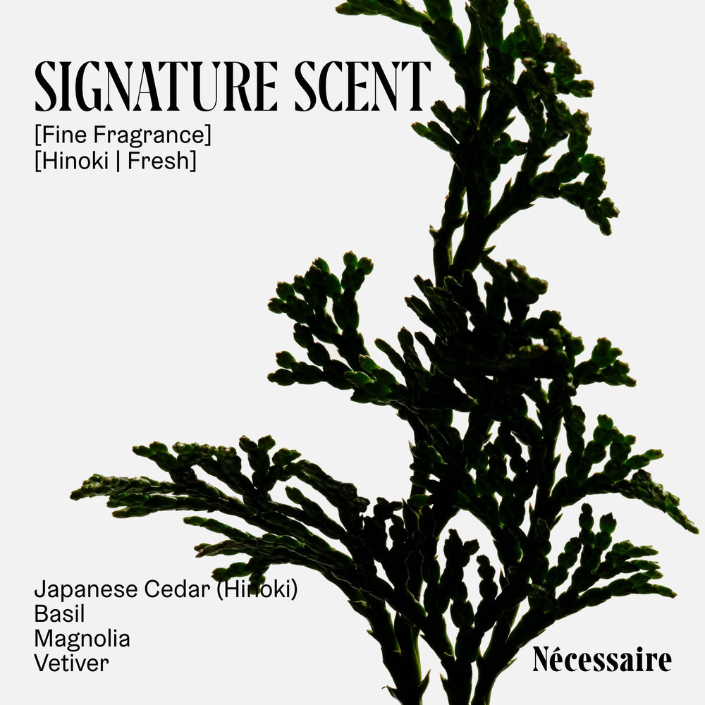 Nécessaire texture close-up showing creamy, non-greasy finish for smoothness