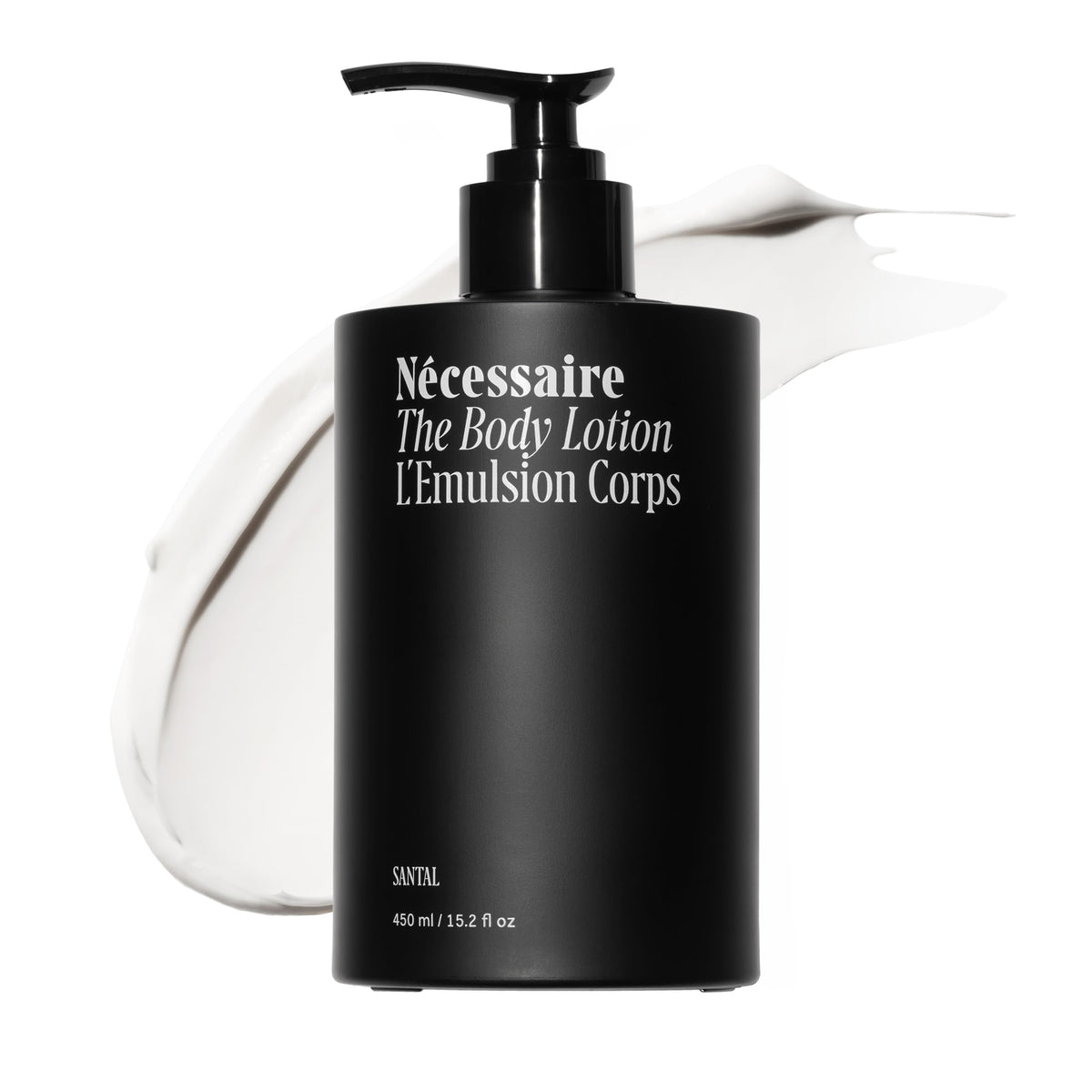 Nécessaire front bottle view showing clean design and product size benefit