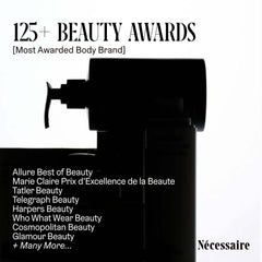 Nécessaire label close-up featuring active acids for targeted resurfacing