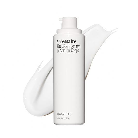Nécessaire front bottle view showing clean packaging and clear benefits