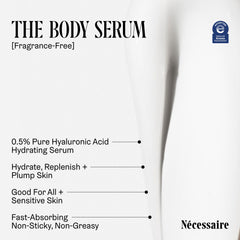 Nécessaire drop of serum texture closeup showing lightweight hydration