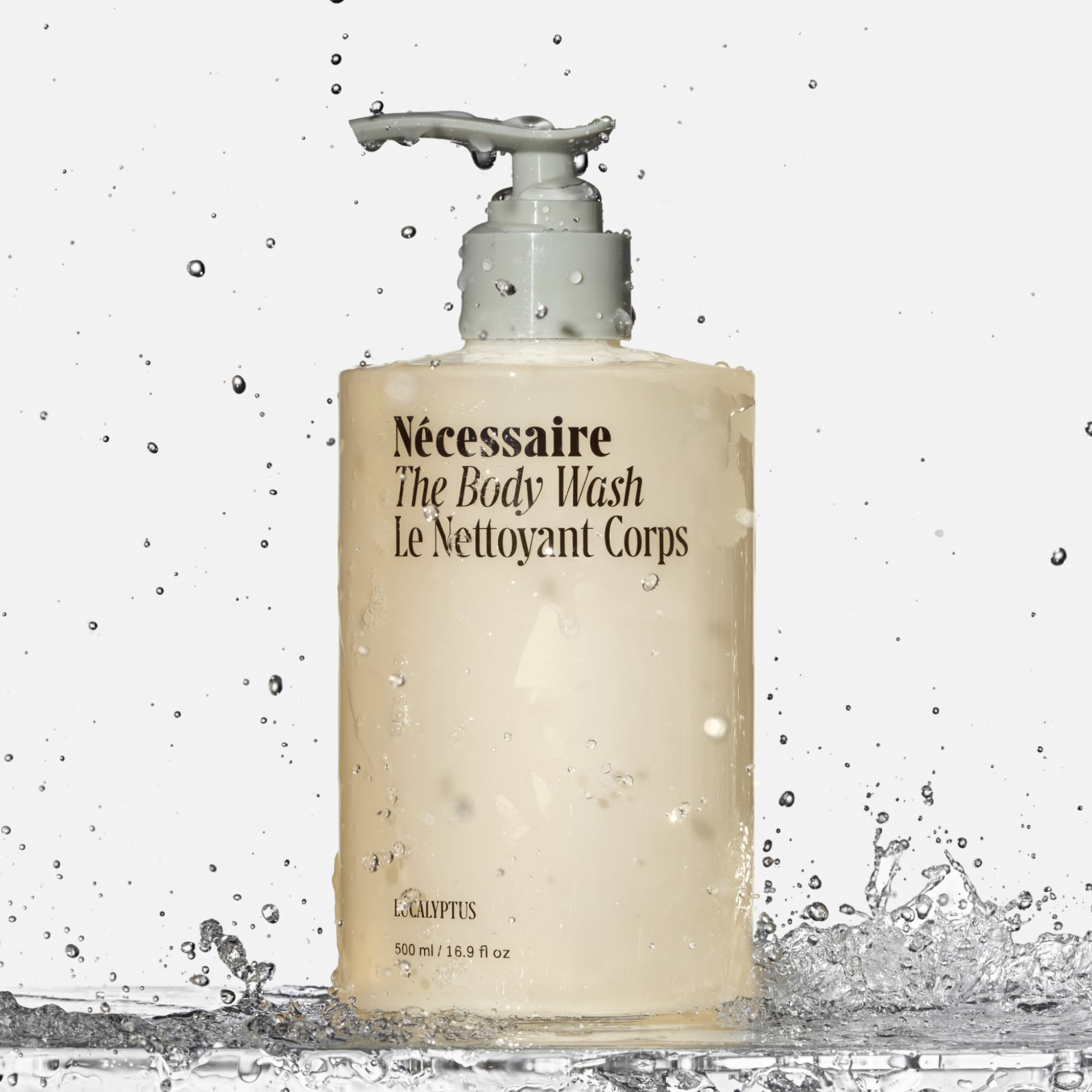 Nécessaire rich foam texture on hand demonstrating nourishing lather