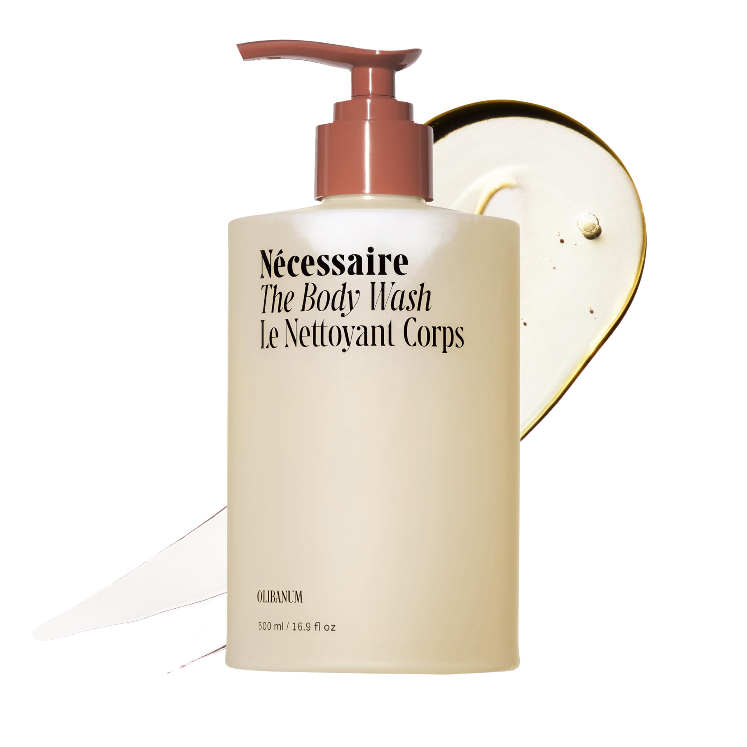 Nécessaire front bottle image showing clean design and clear product benefit