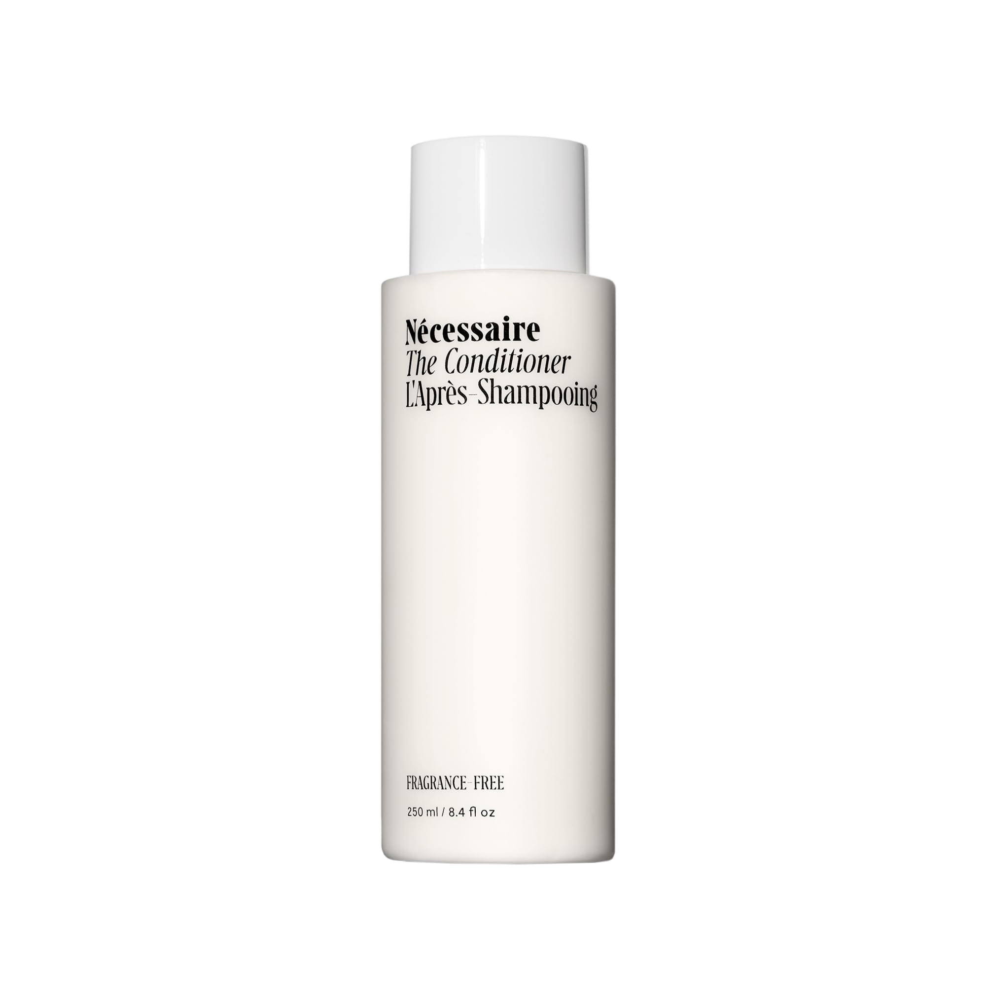 Nécessaire front packaging shows clean bottle and size benefit