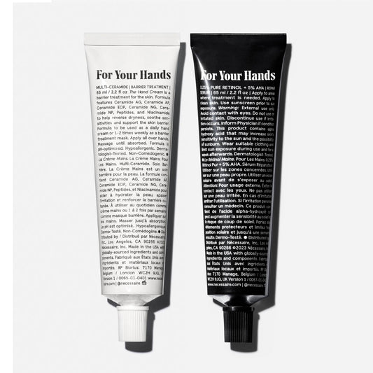 Nécessaire close-up of The Hand Cream texture demonstrating rich moisturizing finish
