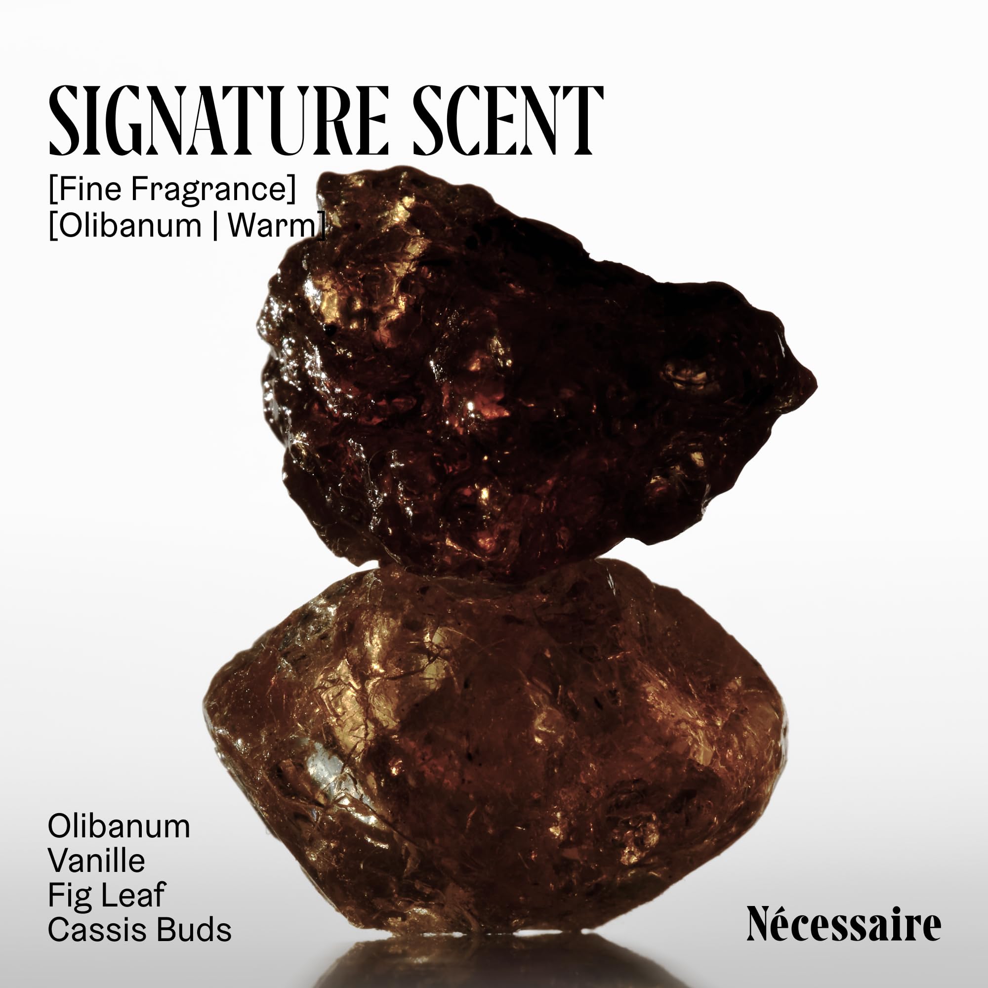Nécessaire ingredient panel showing active list and transparent formulation benefit