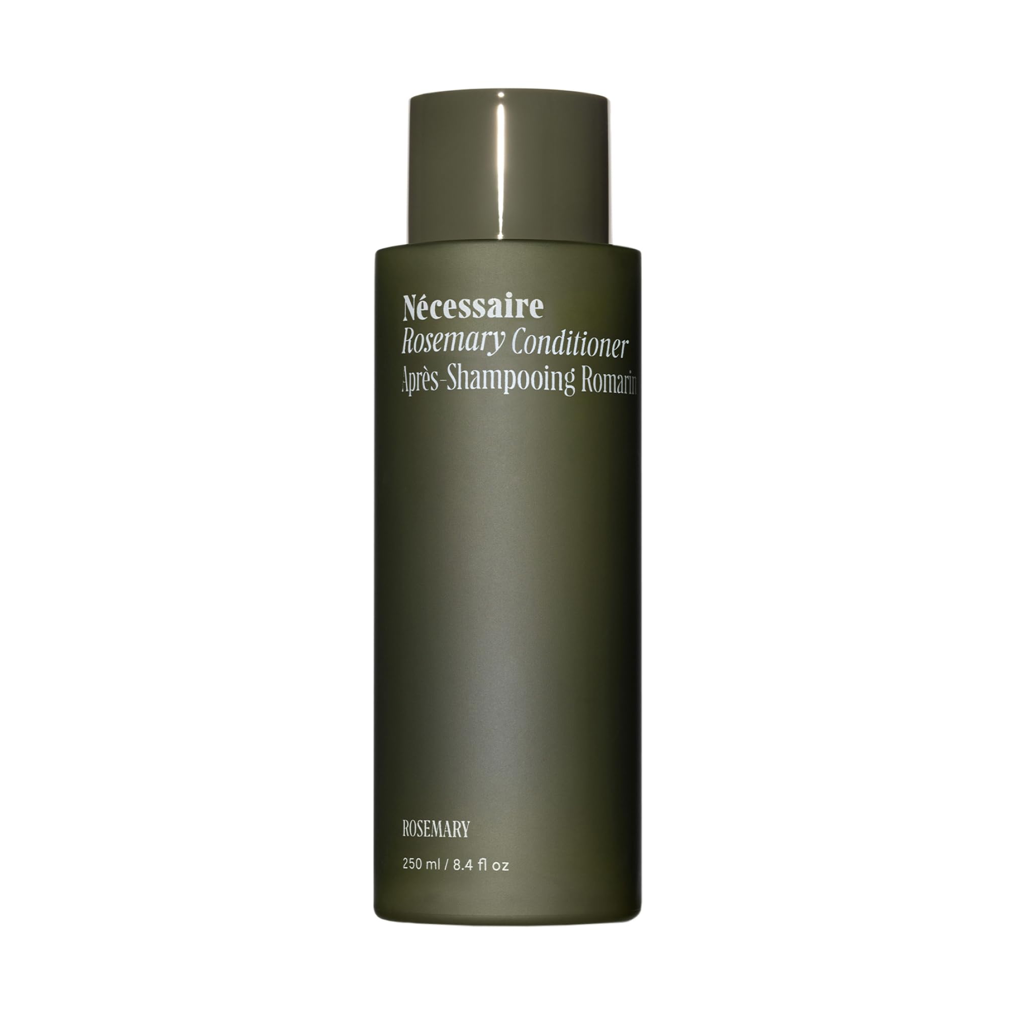 Nécessaire front bottle showing clean design and product benefit