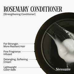 Nécessaire rosemary ingredient shot highlighting botanical strengthening benefit