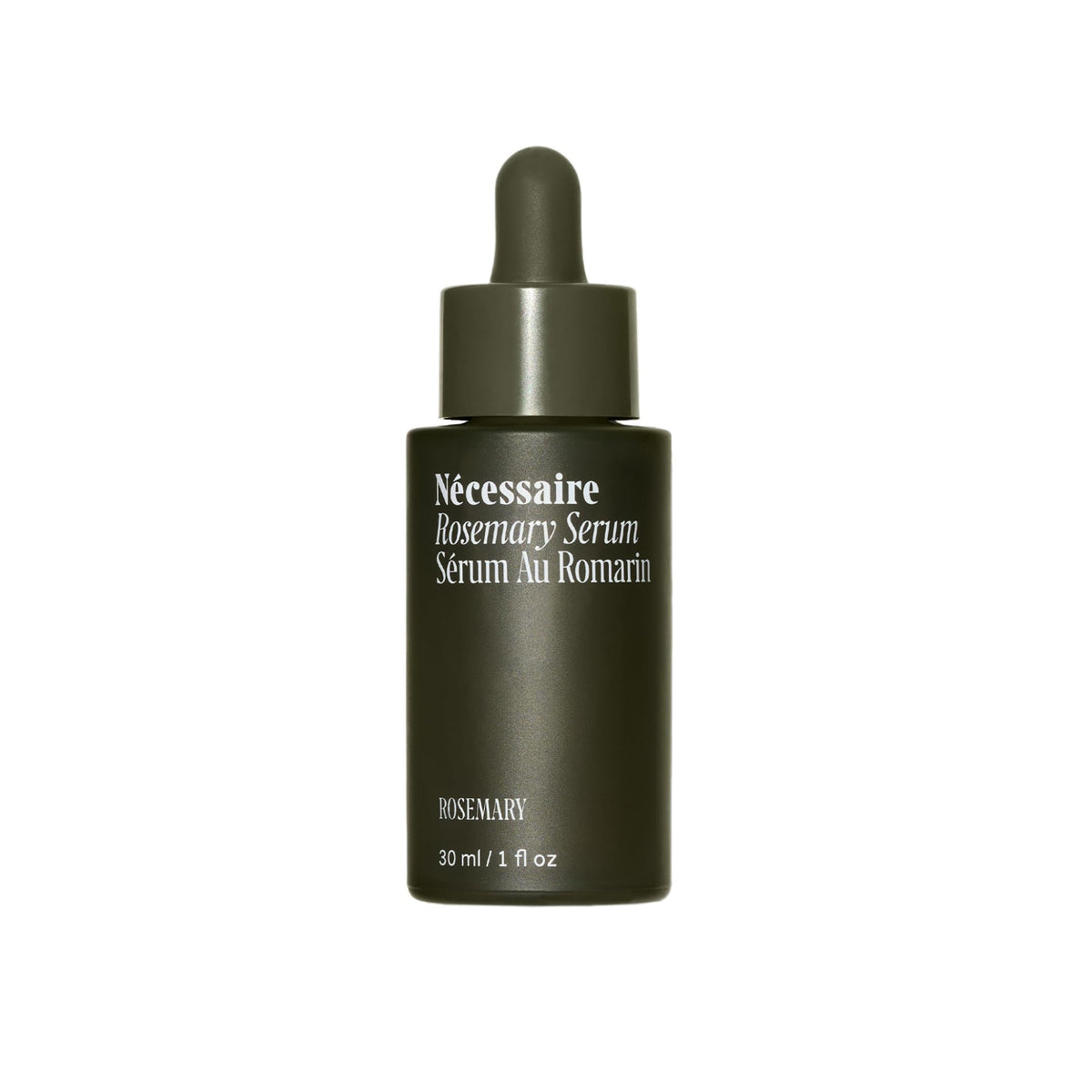 Nécessaire front packaging showing bottle and clean minimal design benefit clarity