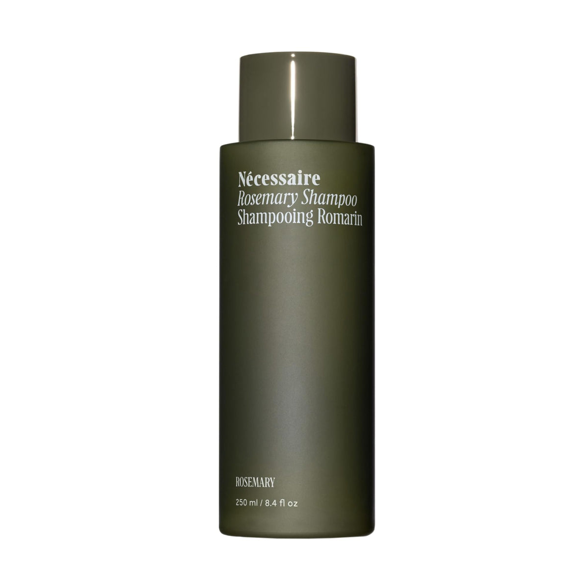 Nécessaire front bottle view showing label and clean design benefit
