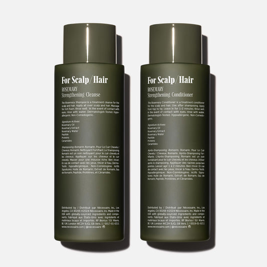 Nécessaire rosemary shampoo texture dispensed for gentle cleansing
