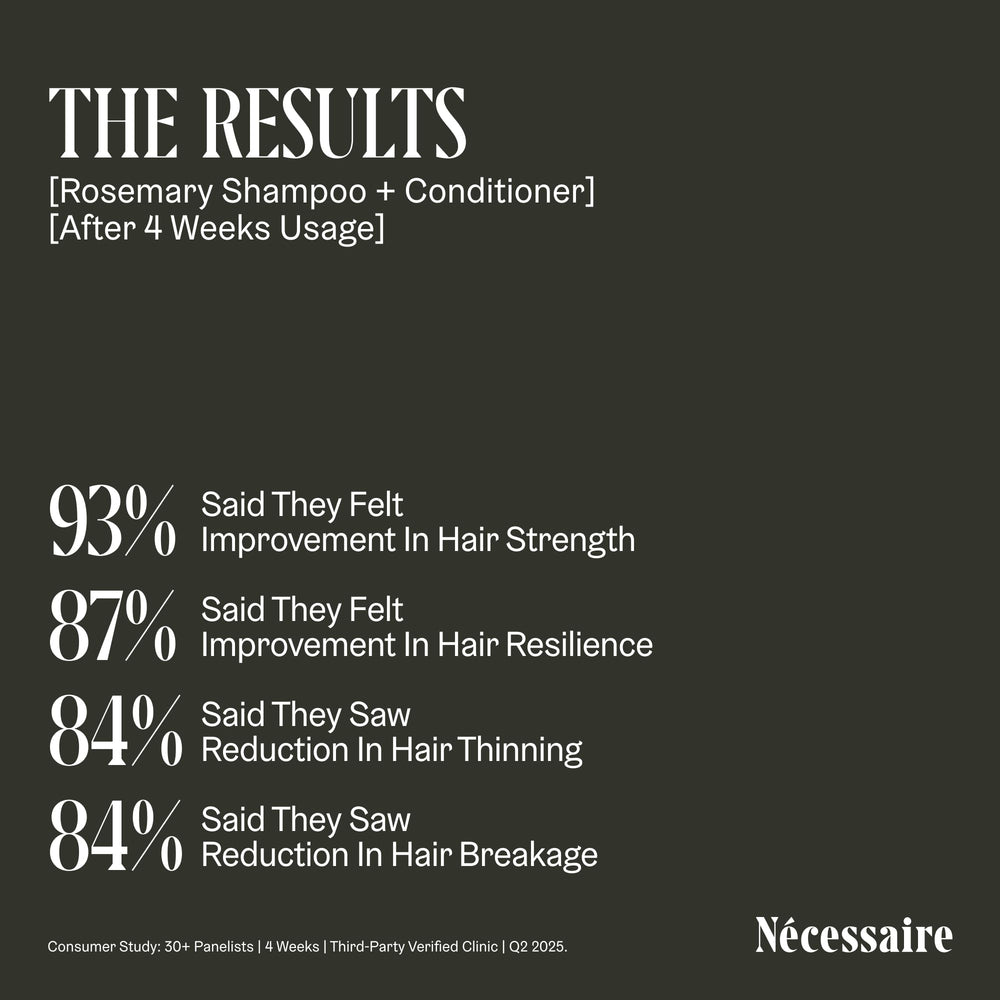 Nécessaire shampoo and conditioner together for complete routine benefit