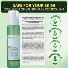 Neclar bottle with fresh aloe leaves illustrating natural extract soothing benefit