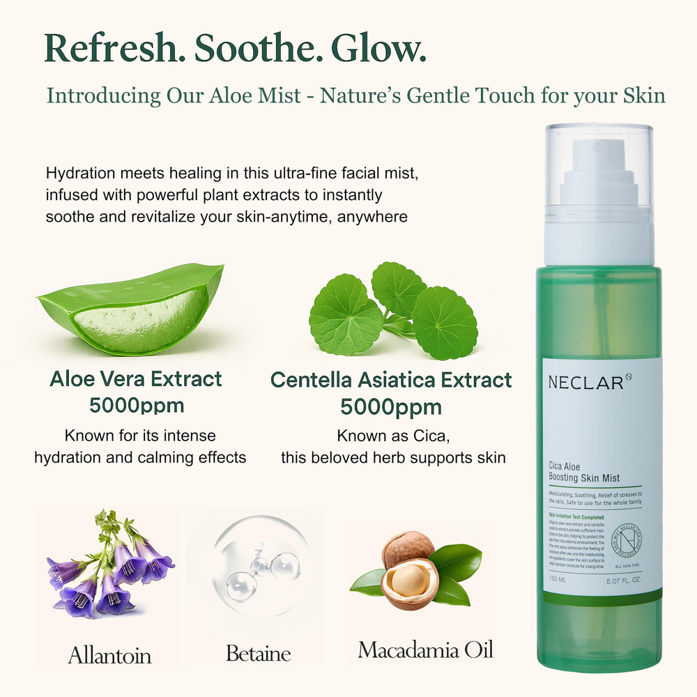 Neclar product label close-up highlighting key ingredients and clean formula benefit