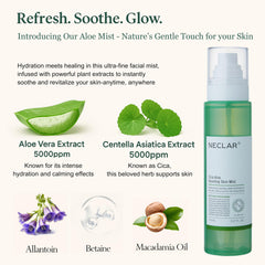 Neclar product label close-up highlighting key ingredients and clean formula benefit