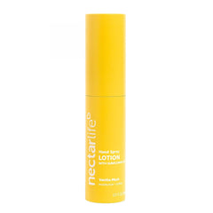 Nectar Life bottle front view showing vanilla musk travel-friendly design and quick hydration
