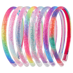 Needbrock front packaging showing eight rainbow headbands, clear gift-ready presentation