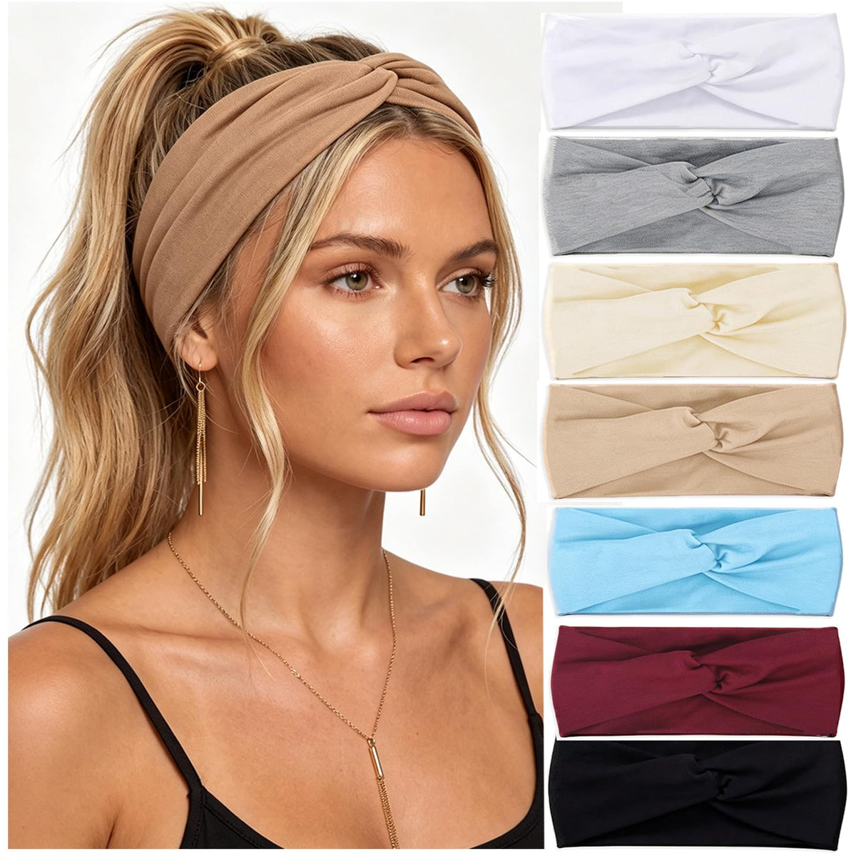 Needbrock front packaging showing eight headbands and color variety for easy selection